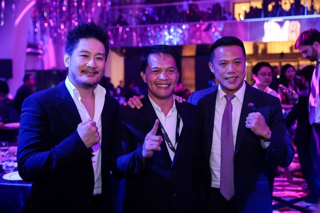 Chatri Sityodtong, Mark Sangiao, Hua Fung Teh (©ONE Championship)