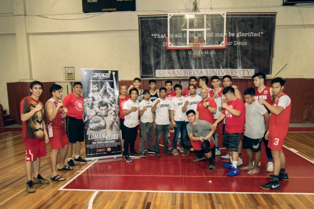 San Beda Red Lions with Team Lakay