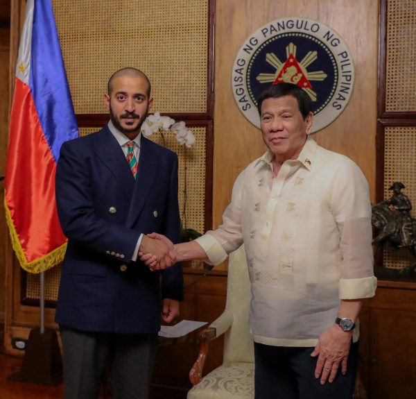 Khalid bin Hamad Al Khalifa, Rodrigo Duterte