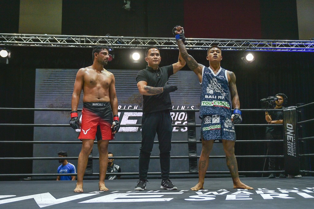 Raghvendra Singh, Isaac Yap, Punnya Sai (©ONE Championship)